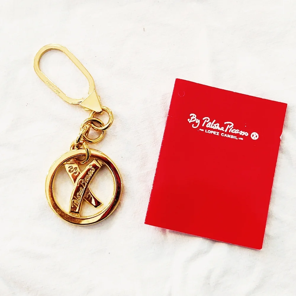 New Paloma Picasso Gold Plated X Keychain